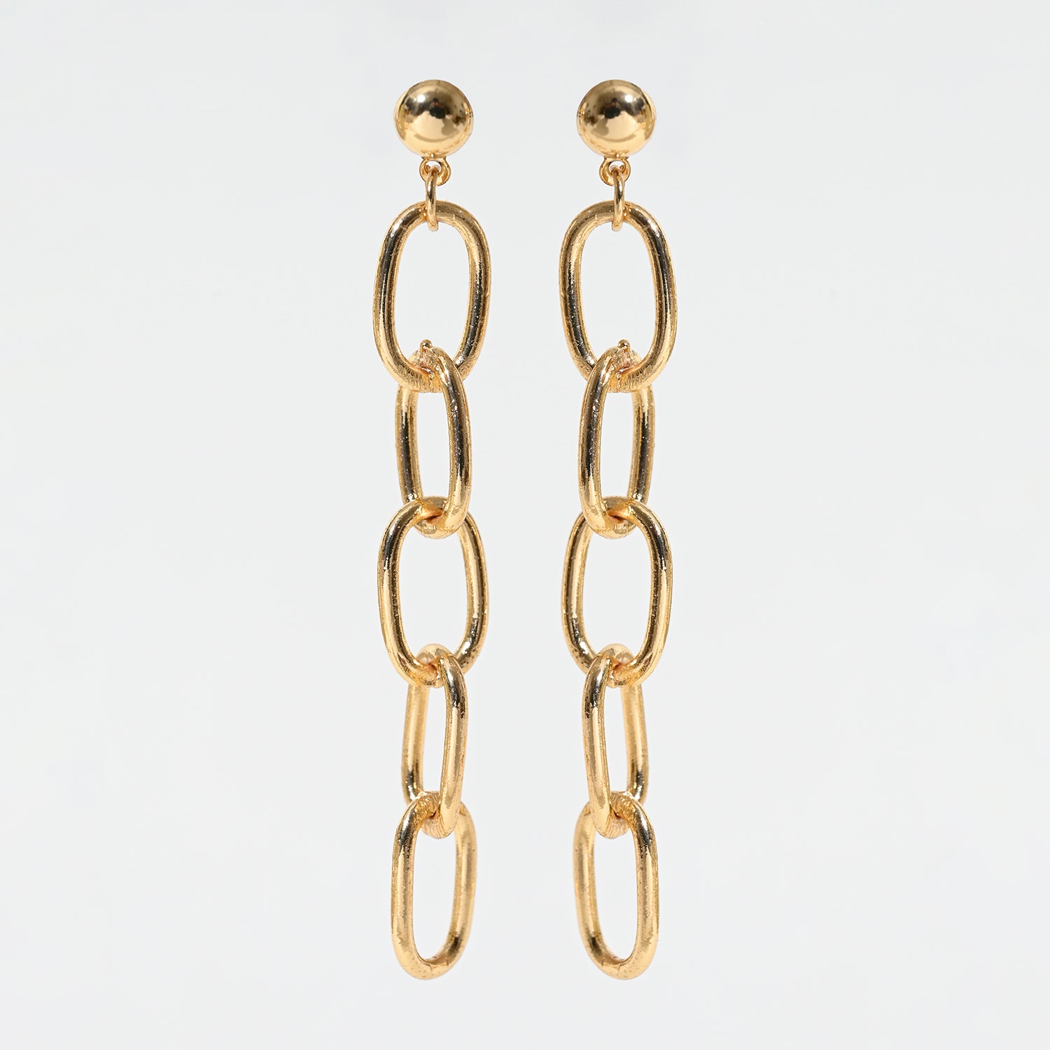 Gold Chain Drop Earrings