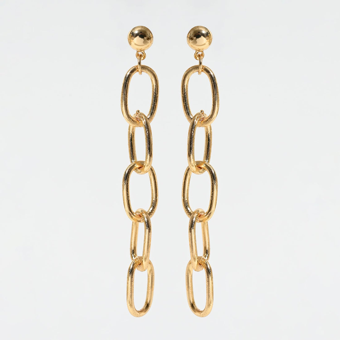 Gold Chain Drop Earrings