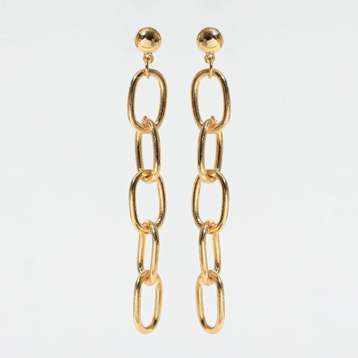 Gold Chain Drop Earrings