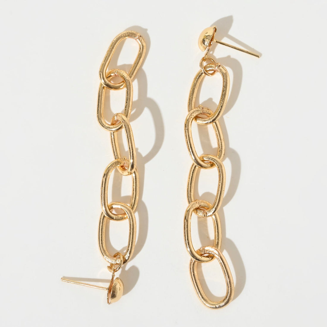 Gold Chain Drop Earrings