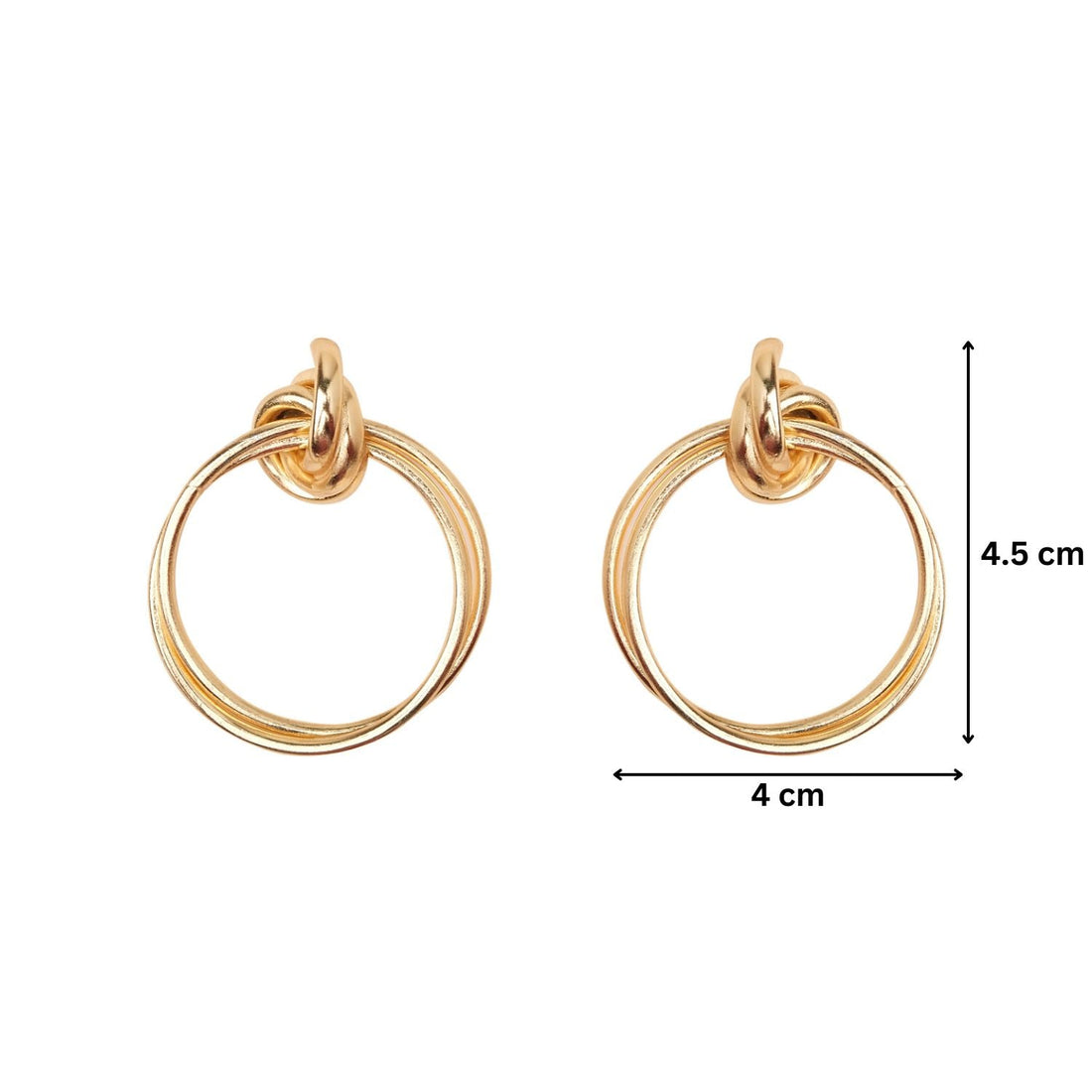 Gold Double Hoop Earrings