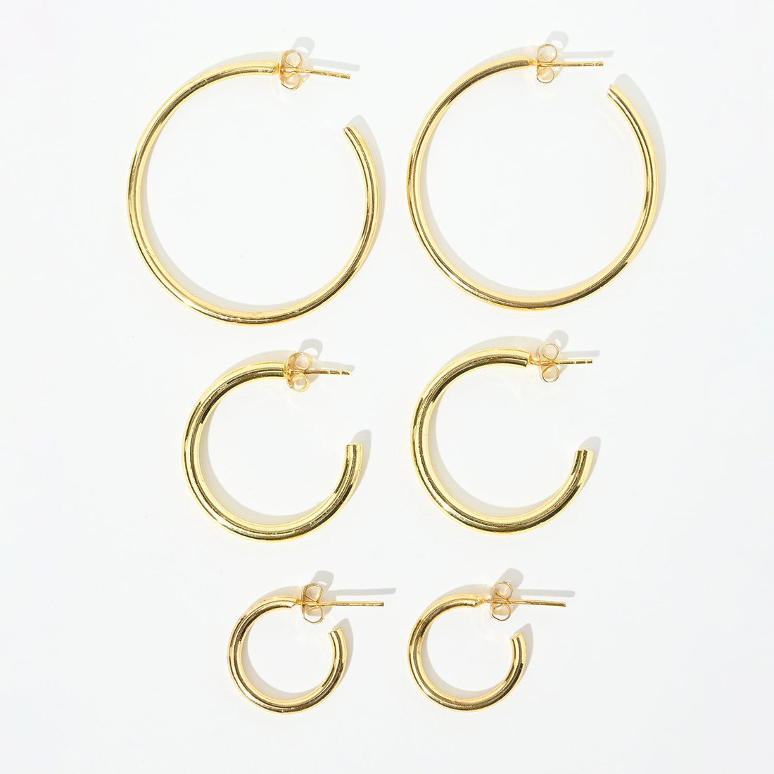 Gold Hoops Pack set of 3