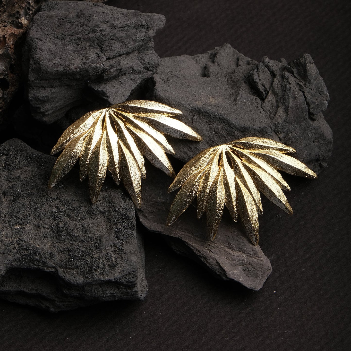 Gold Luxe Tropical Earrings