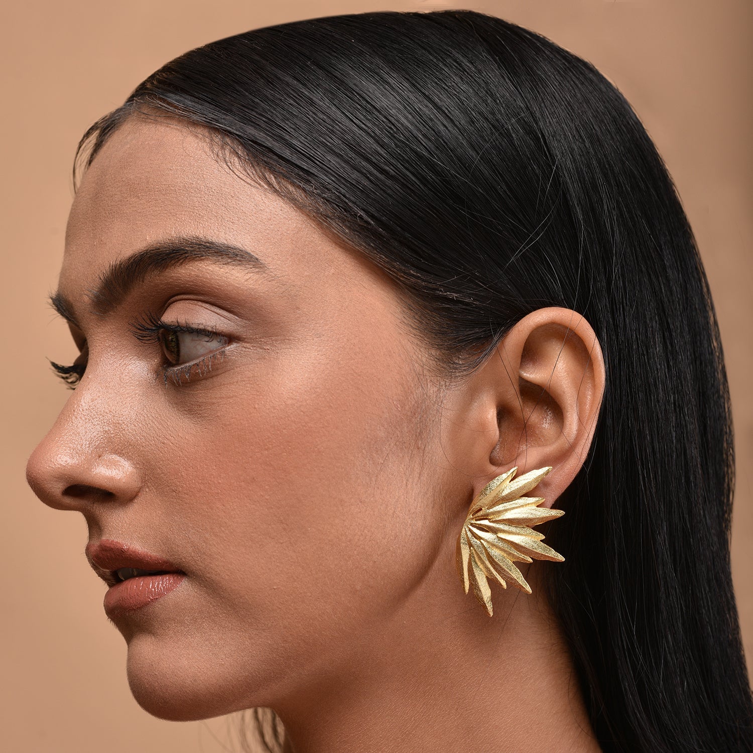 Gold Luxe Tropical Earrings