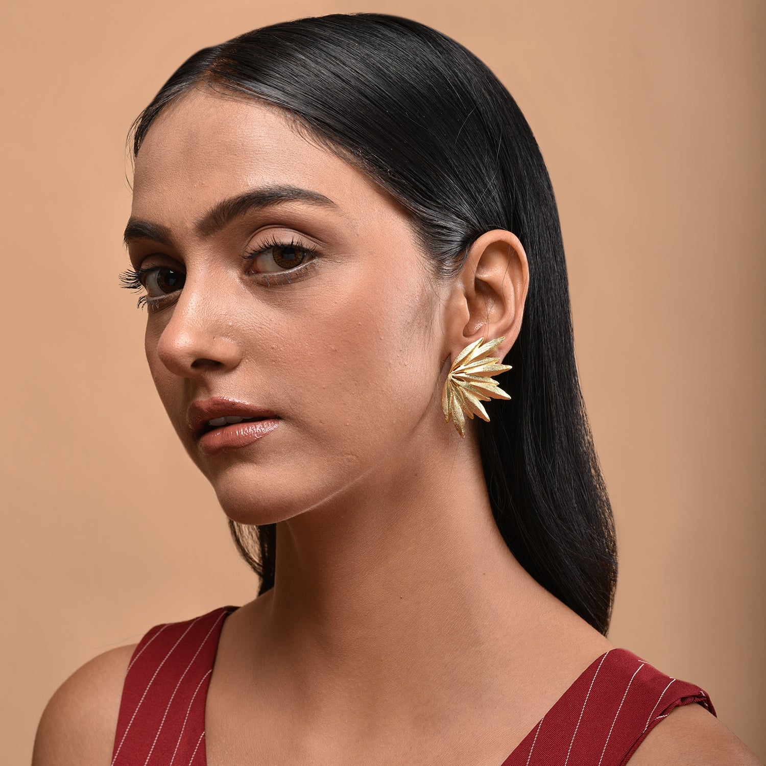 Gold Luxe Tropical Earrings