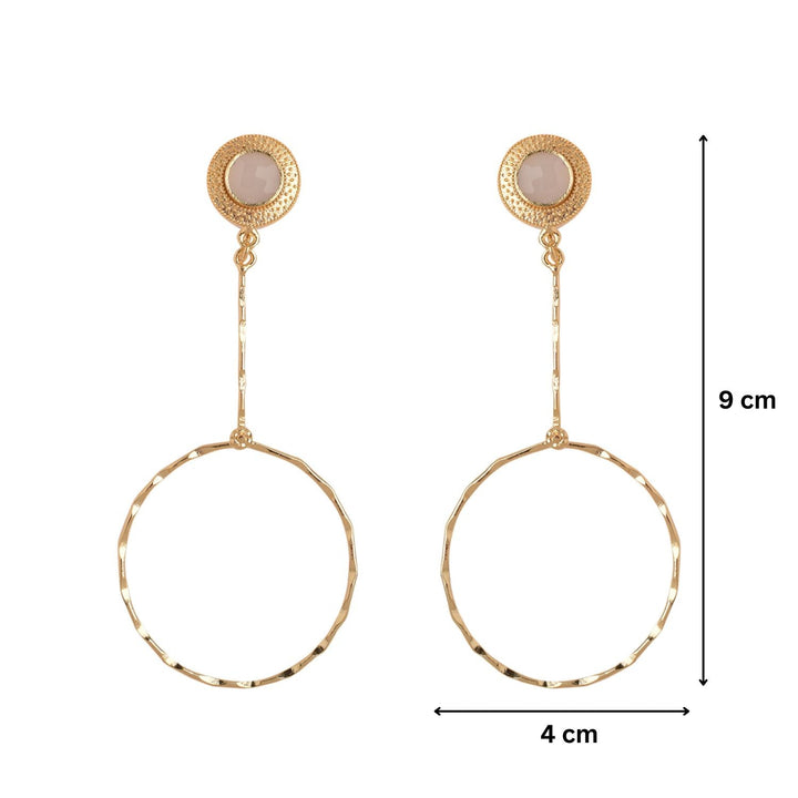 Gold Orbital Swing Earrings