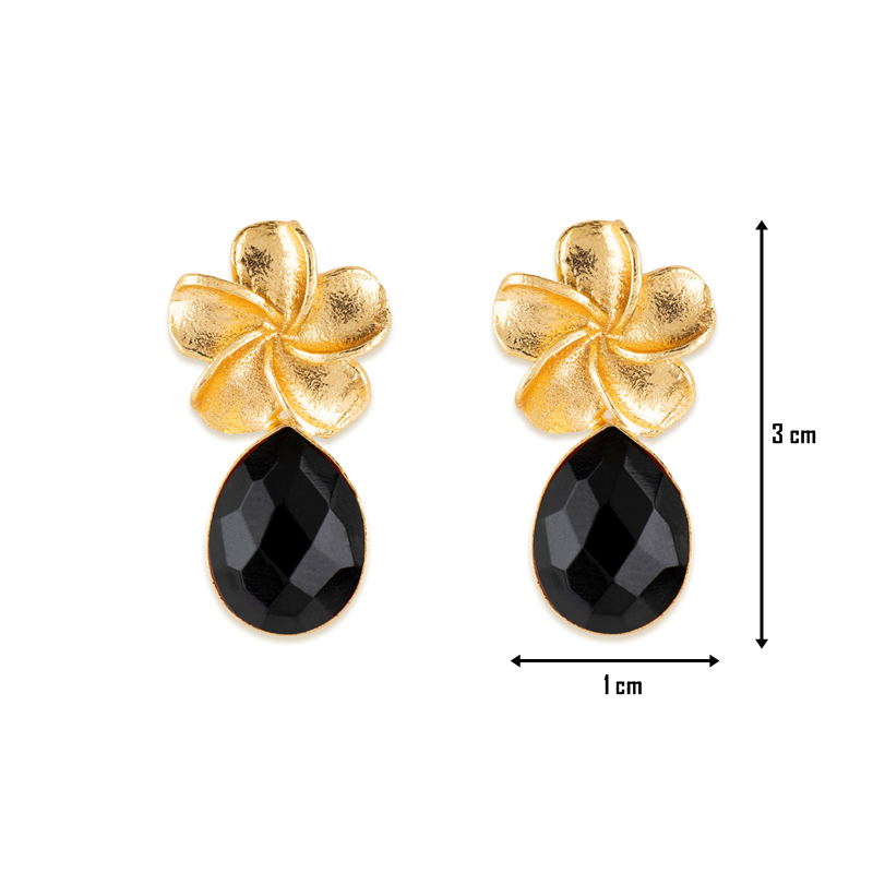 Gold Plated Sapphire Earrings