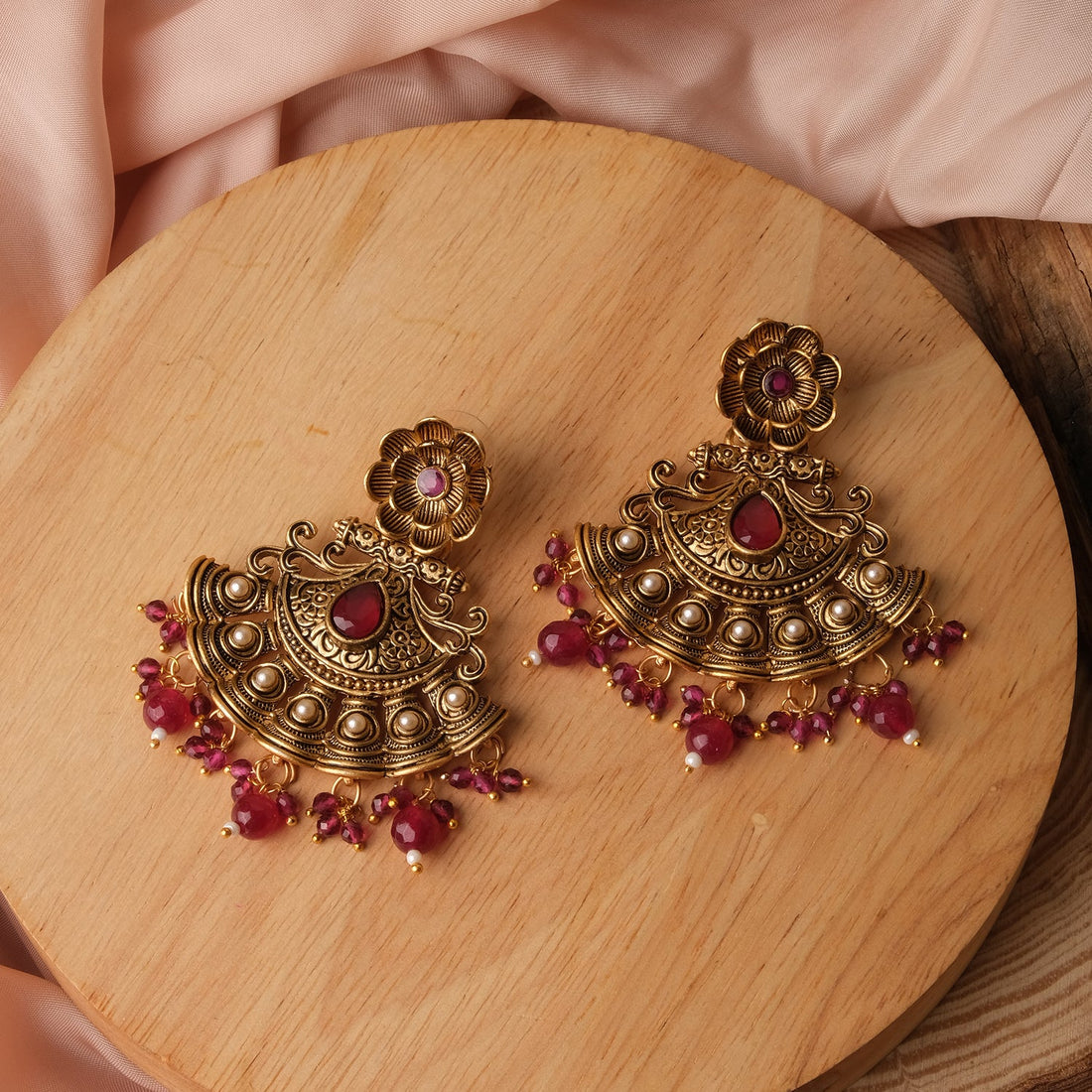 Gold Temple Treasure Earrings