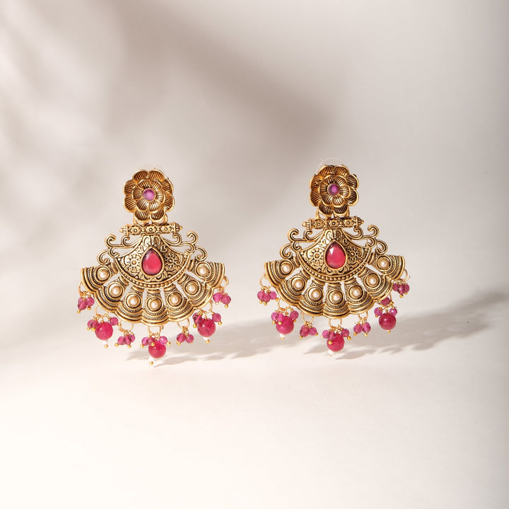 Gold Temple Treasure Earrings