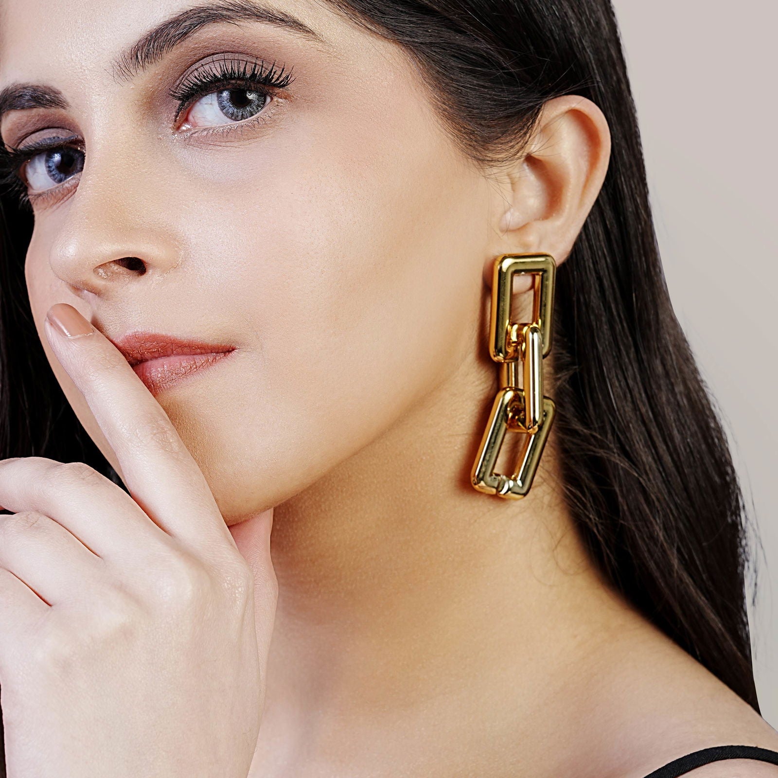 Gold and Silver Toned Dazzling Light Weight Earrings