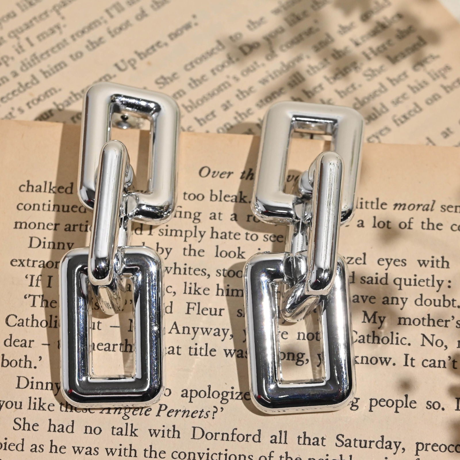 Gold and Silver Toned Dazzling Light Weight Earrings