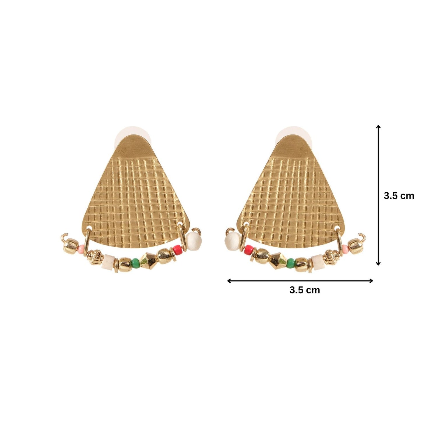 Gold plated Prism Earrings