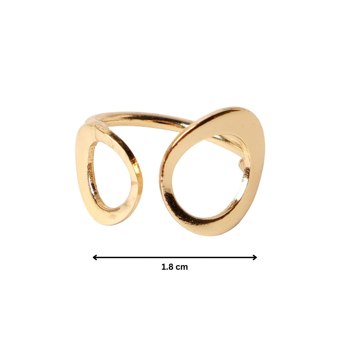 Golden Halo Disc Ring