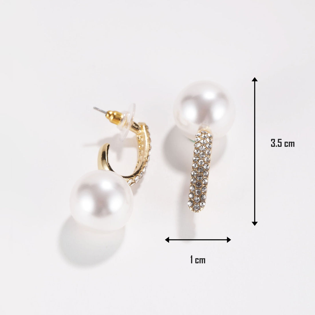 Golden Pearl Drop Earrings