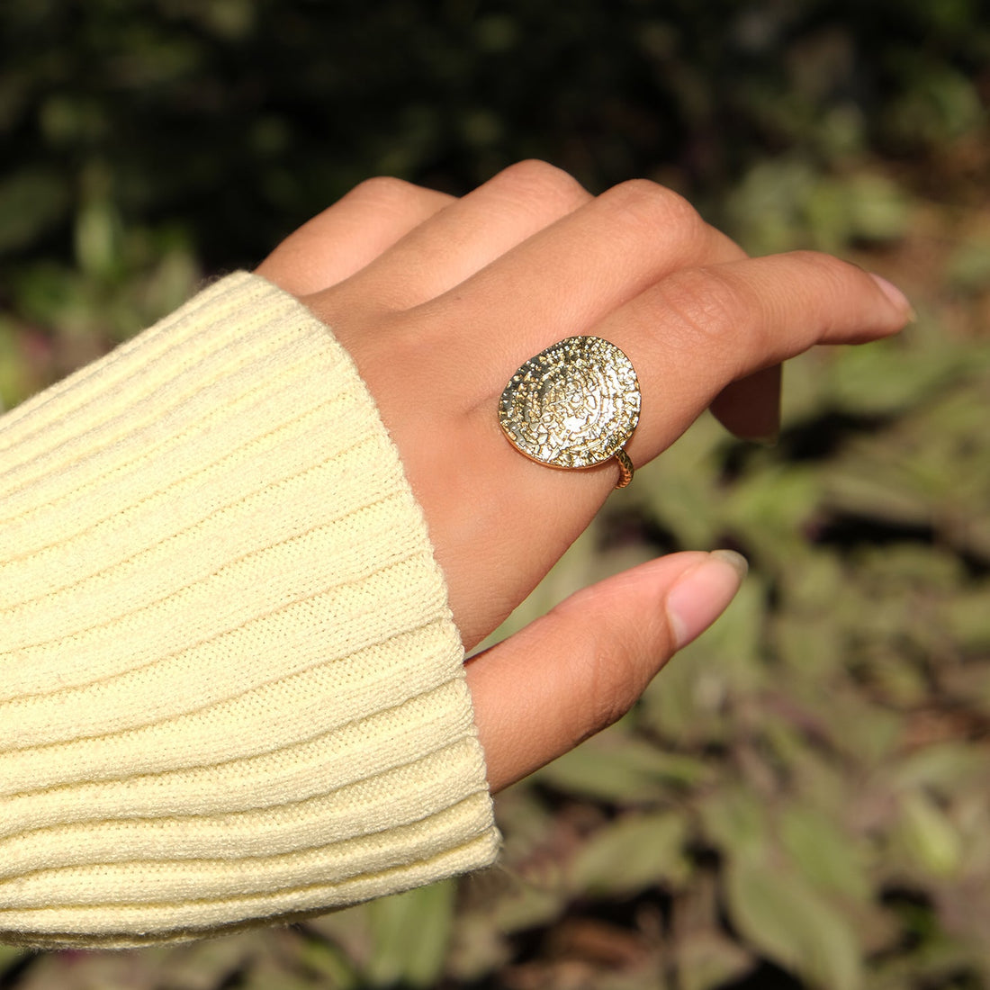 Greek Coin Charm Ring