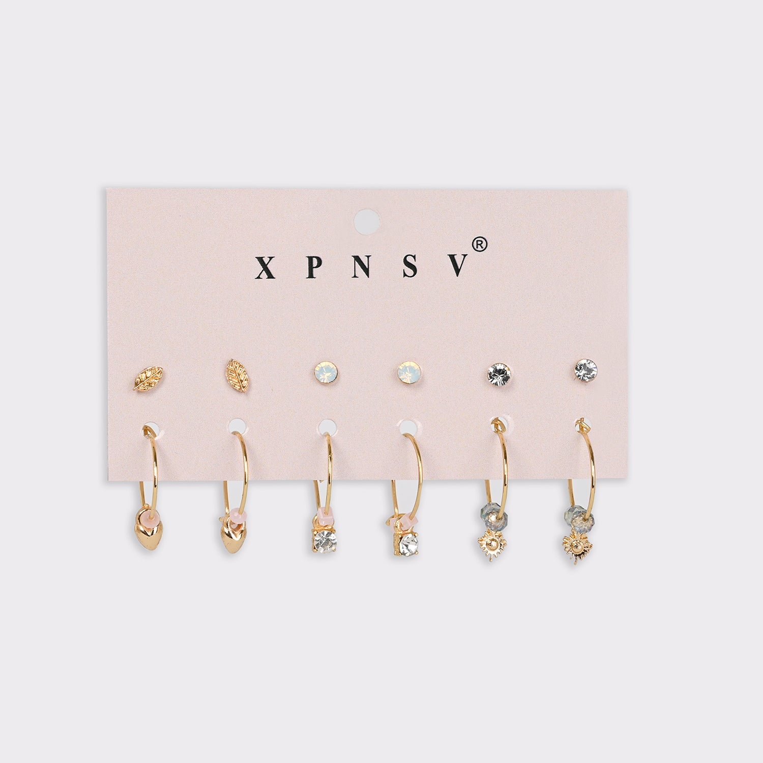 Hoop & Stud Pack set of 6