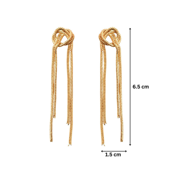 Knot Glamour Dangler Earrings