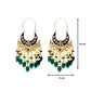 Lotus Beaded Chandbali Earrings