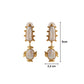 Luxe Gold Baroque Pearl Luster Earrings