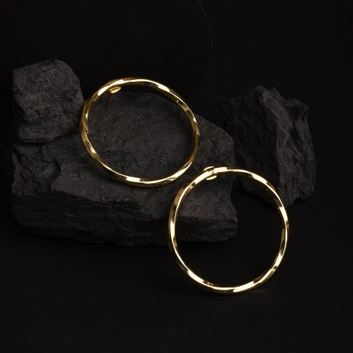 Luxe Golden Circle Earrings