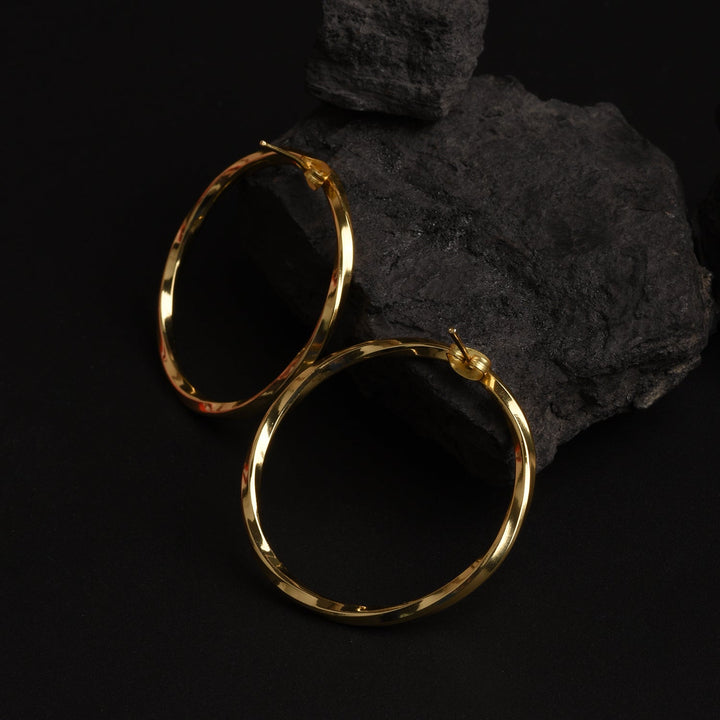 Luxe Golden Circle Earrings