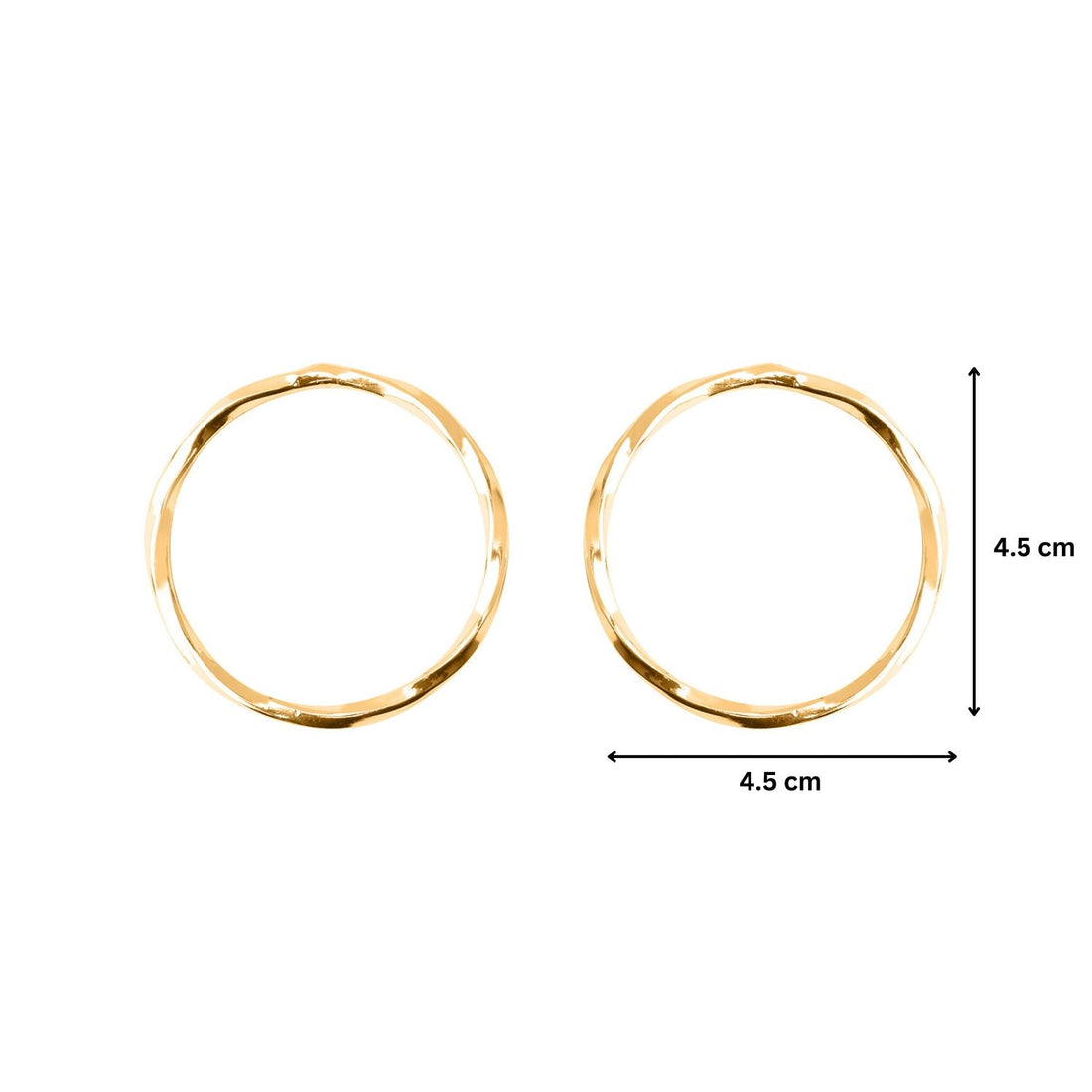 Luxe Golden Circle Earrings