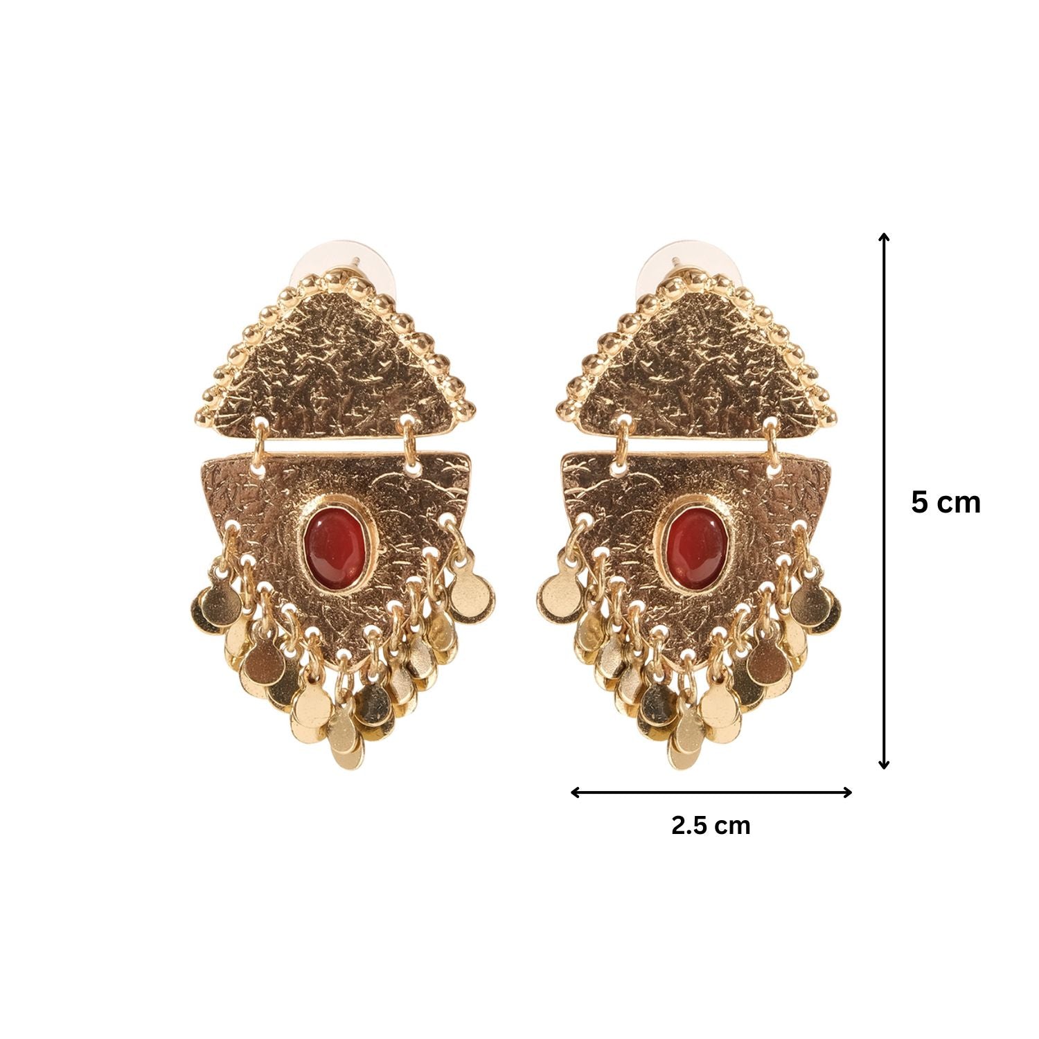 Luxe Golden Triangle Earrings