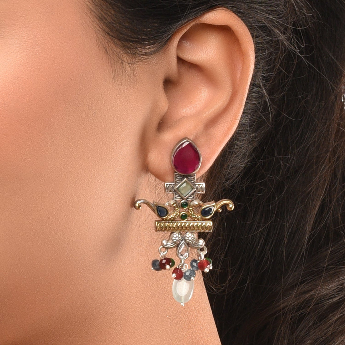 Mayil Royal Floral Earrings