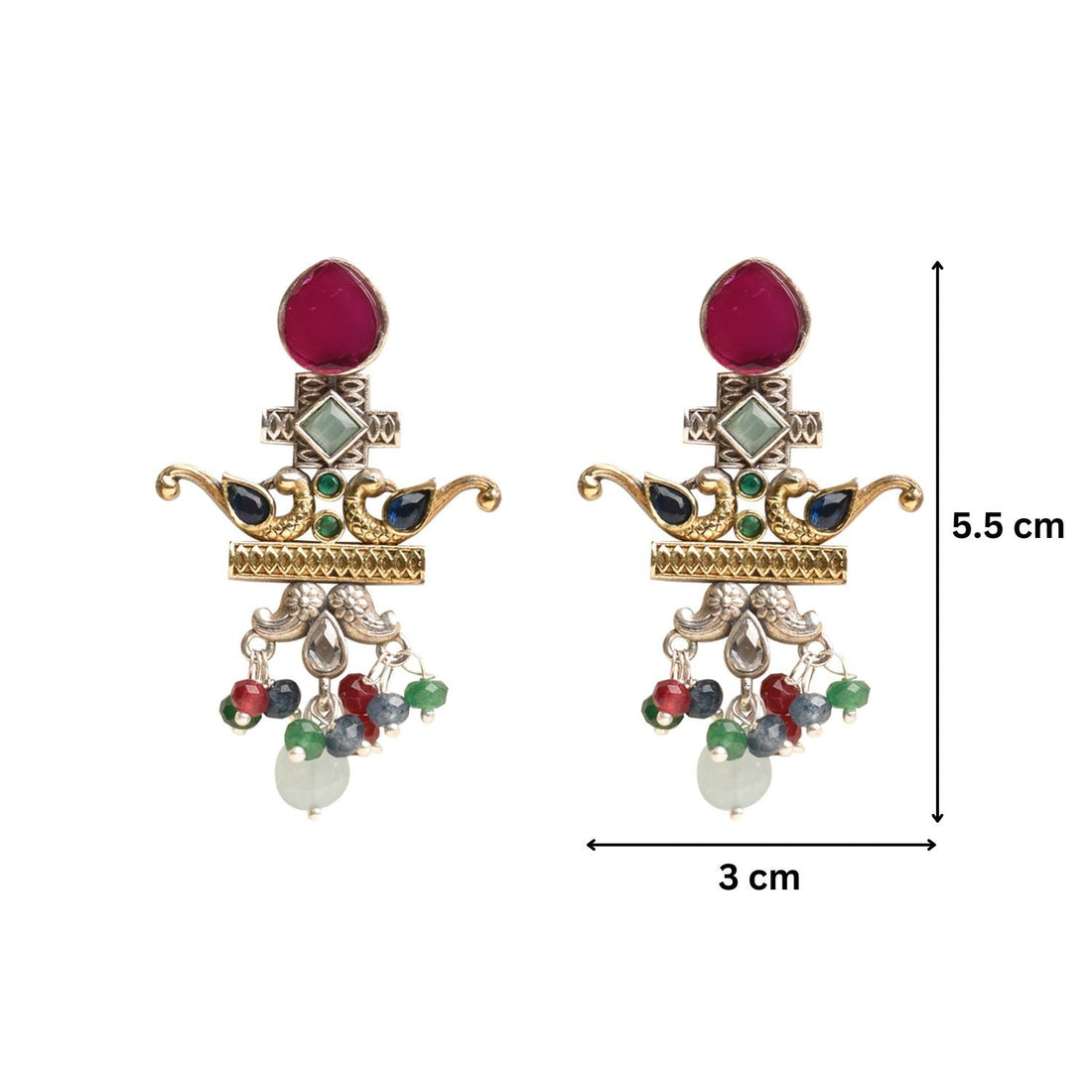 Mayil Royal Floral Earrings