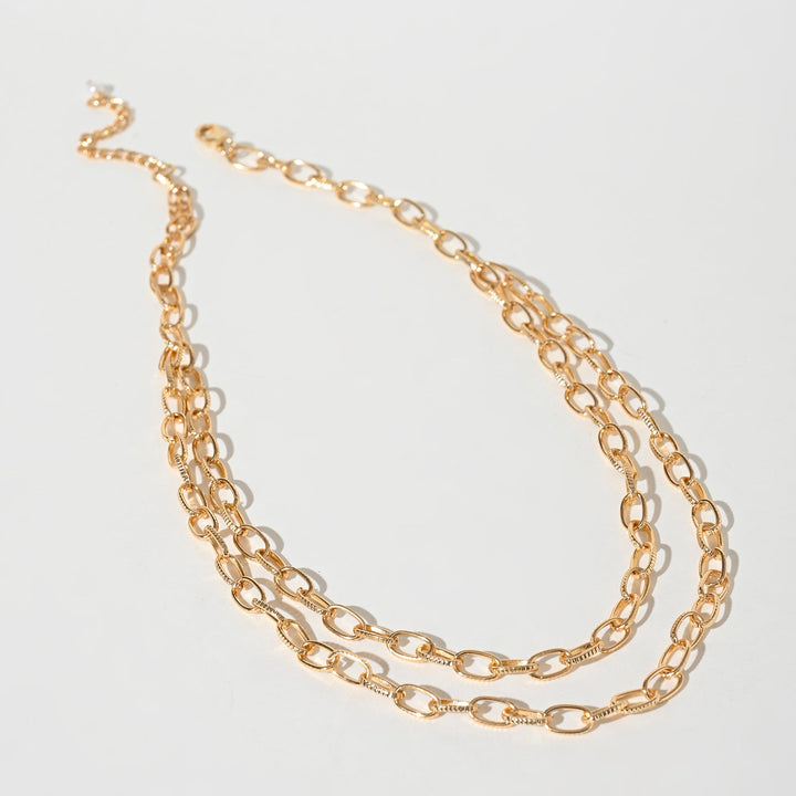 Multi Layered Cable Chain Necklace