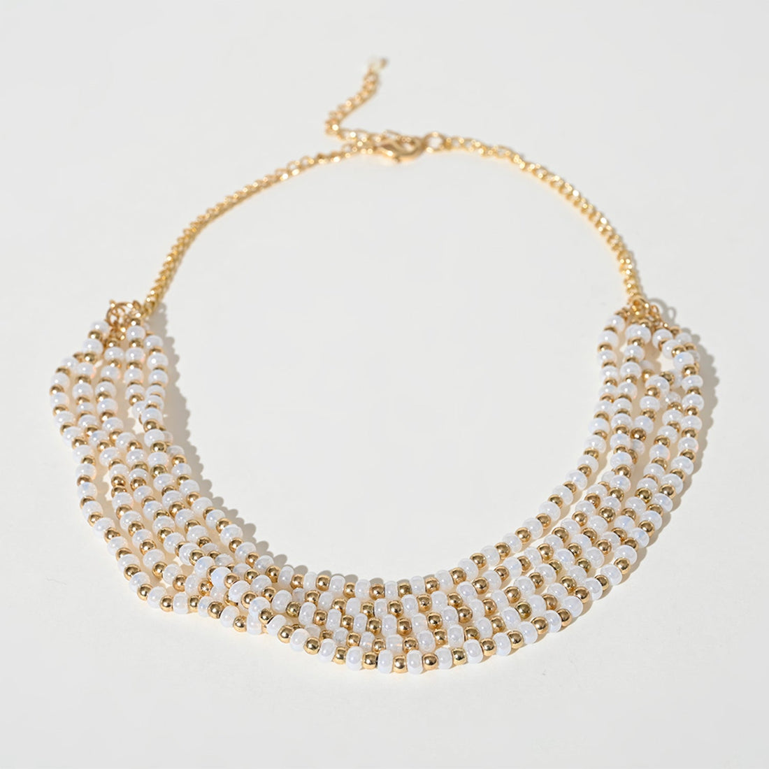 Multi Rows Pearl Necklace