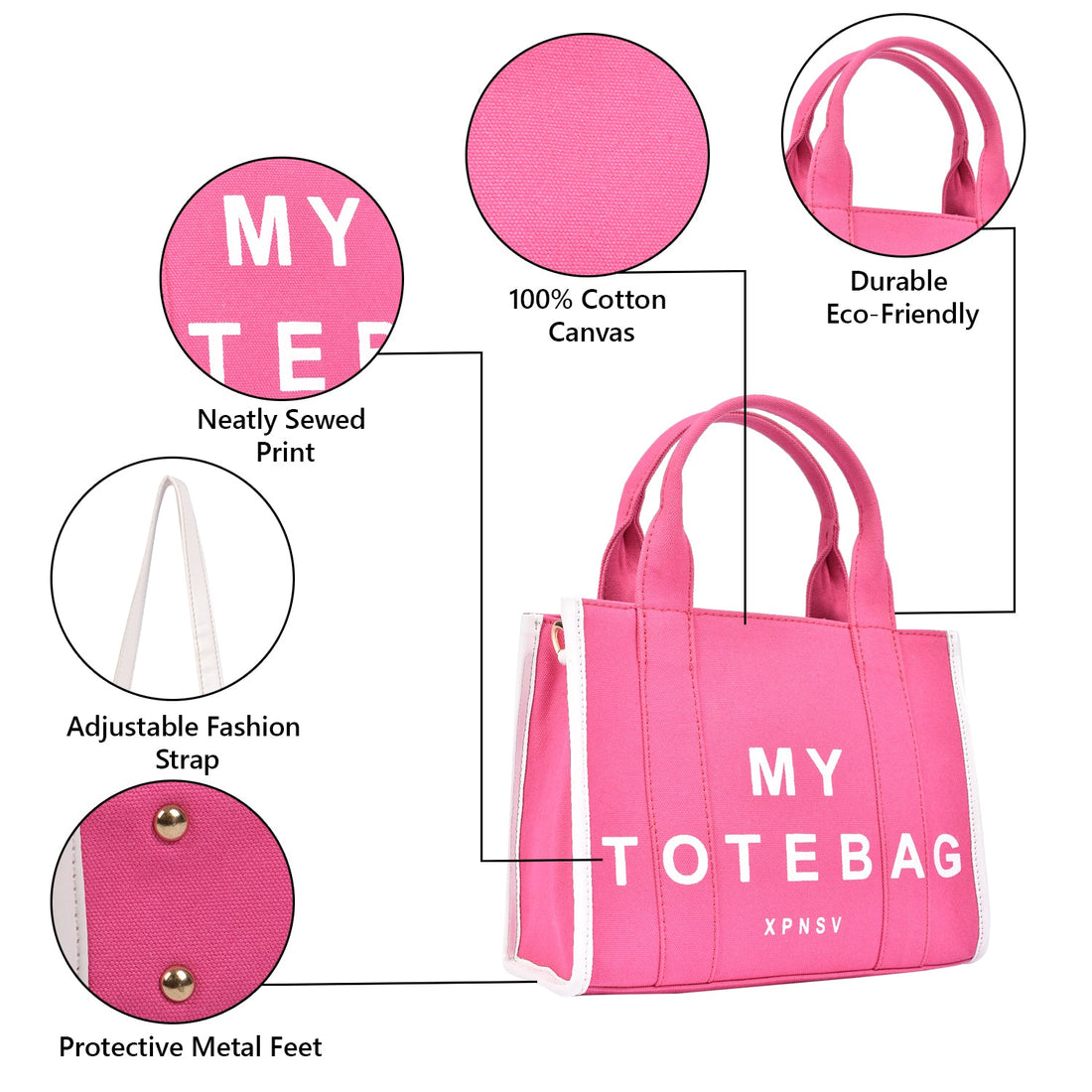 My Tote Bag Hot Pink