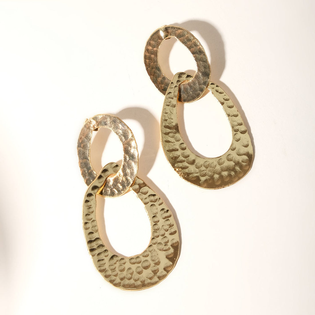 Ovate Double Drop Earrings