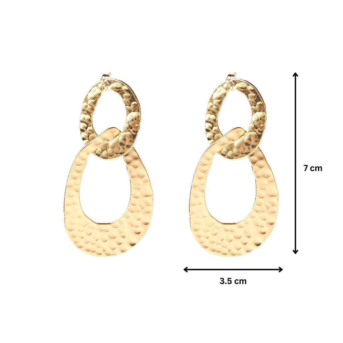 Ovate Double Drop Earrings