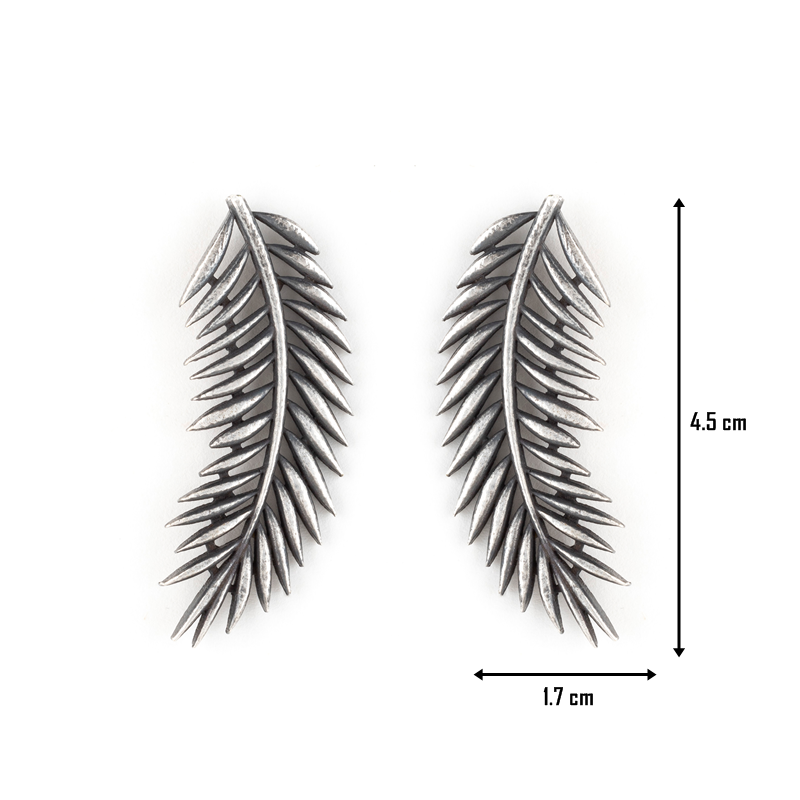 Palm Leaf Stud Earring