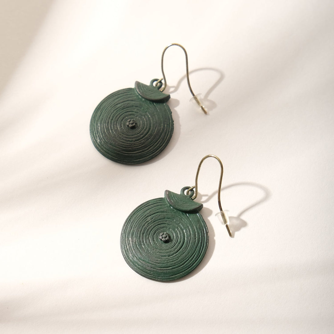 Patina Circular Dangler Earrings