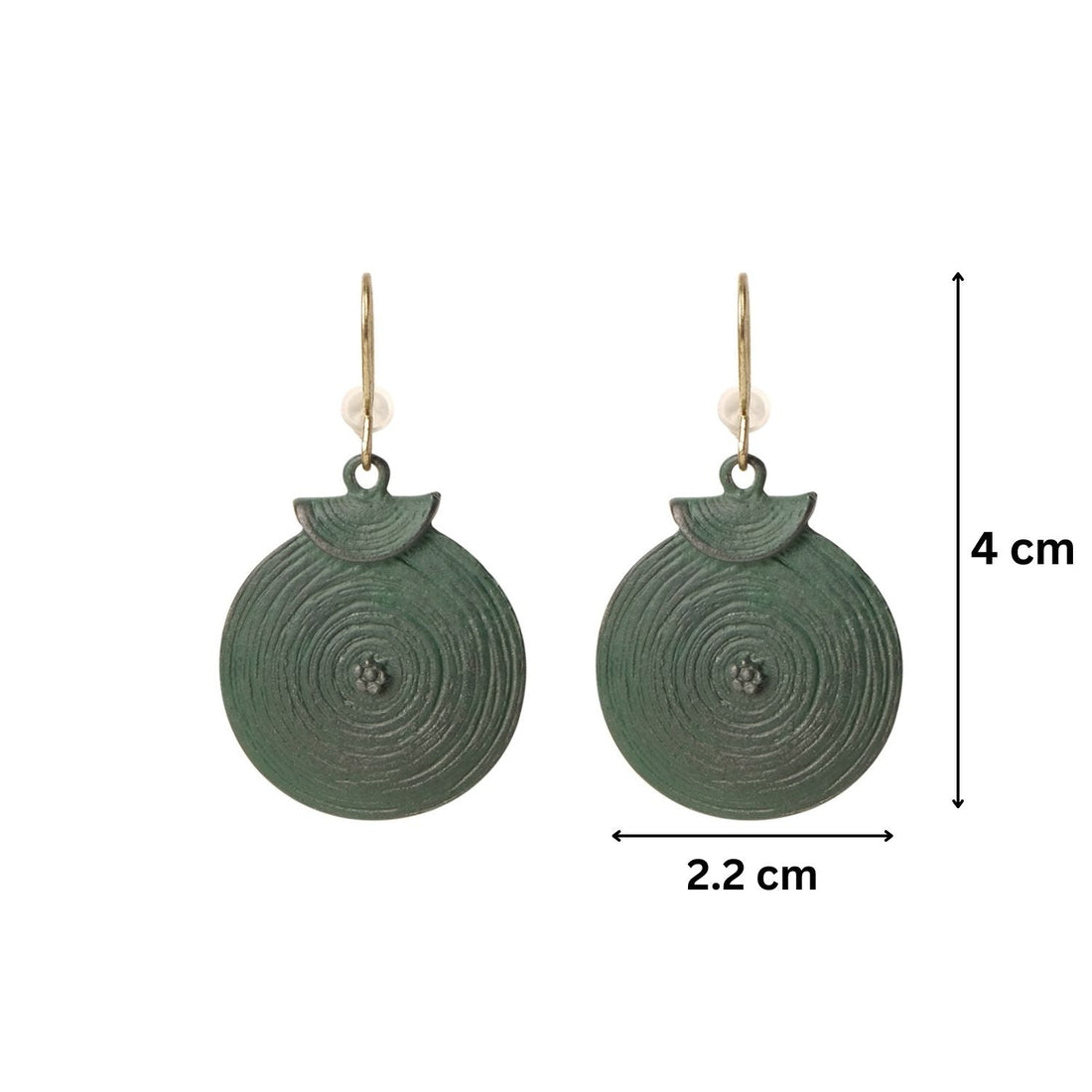 Patina Circular Dangler Earrings