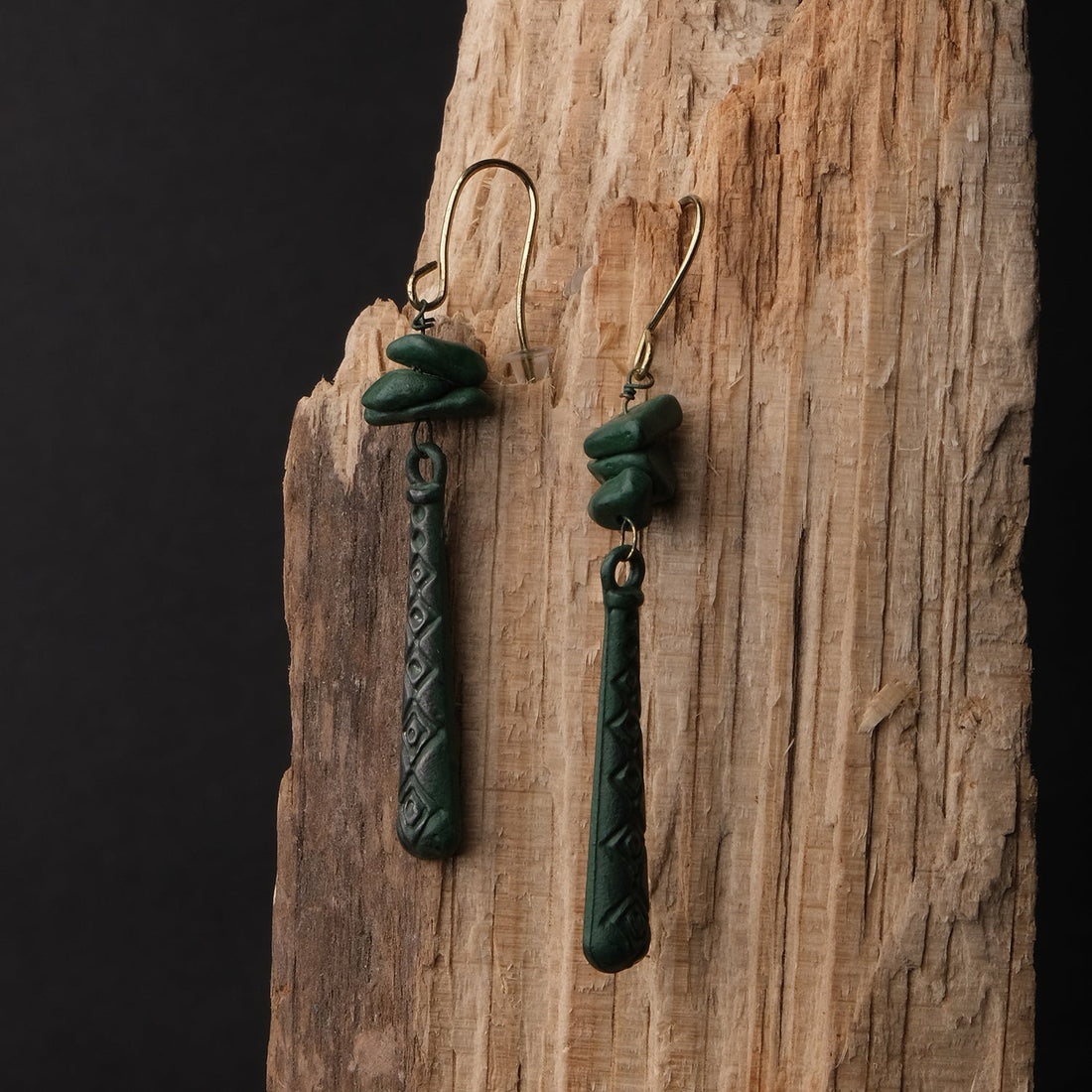 Patina Long Dangler Earrings