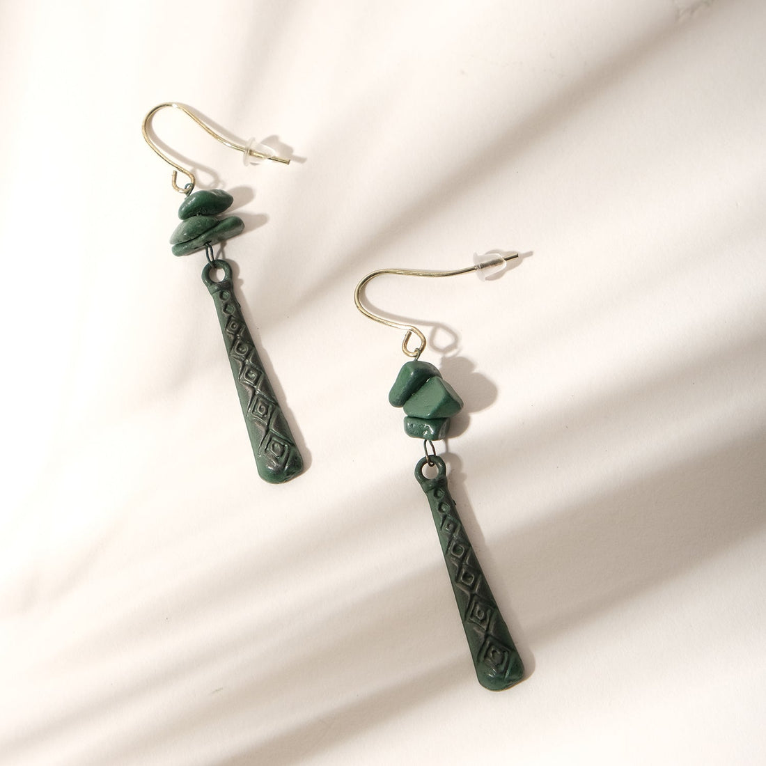 Patina Long Dangler Earrings