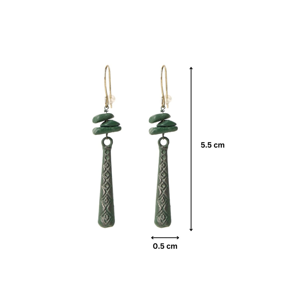 Patina Long Dangler Earrings