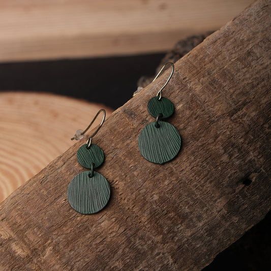 Patina Round Dangler Earrings