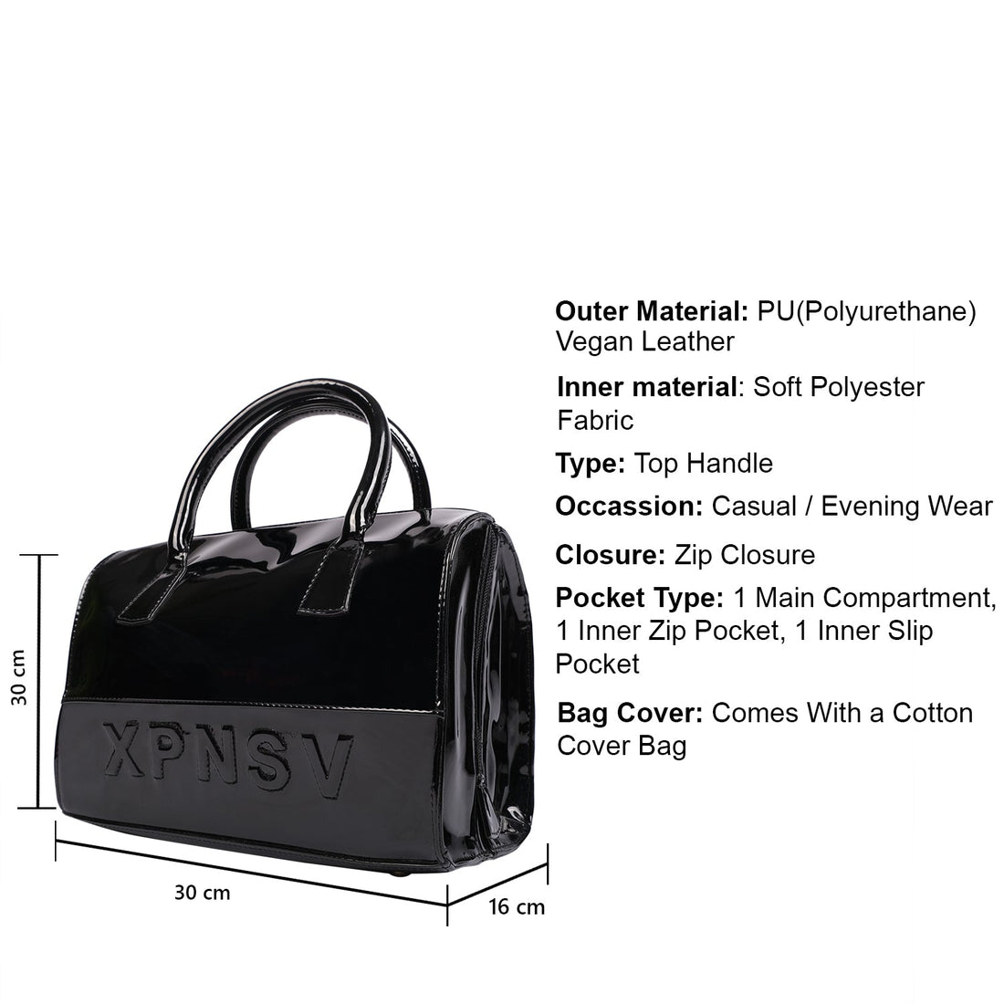 Poppy Candy Bag Black