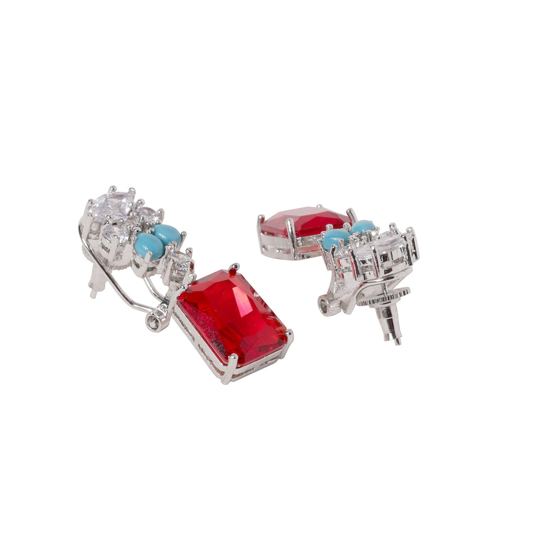 Radiant Red Elegance Earrings