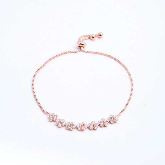 Rose Gold Daisy Chain Bracelet