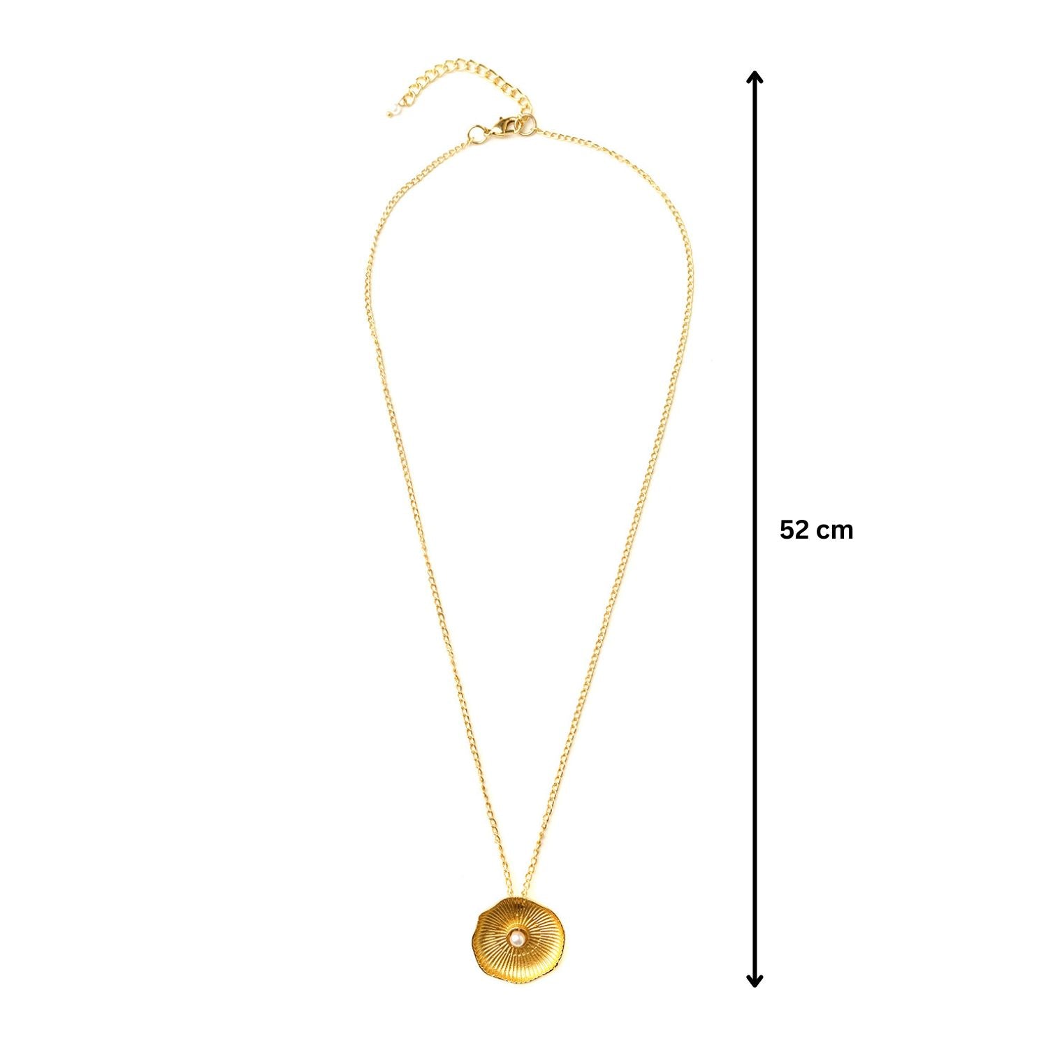 Semi Precious Lotus Pendant Necklace