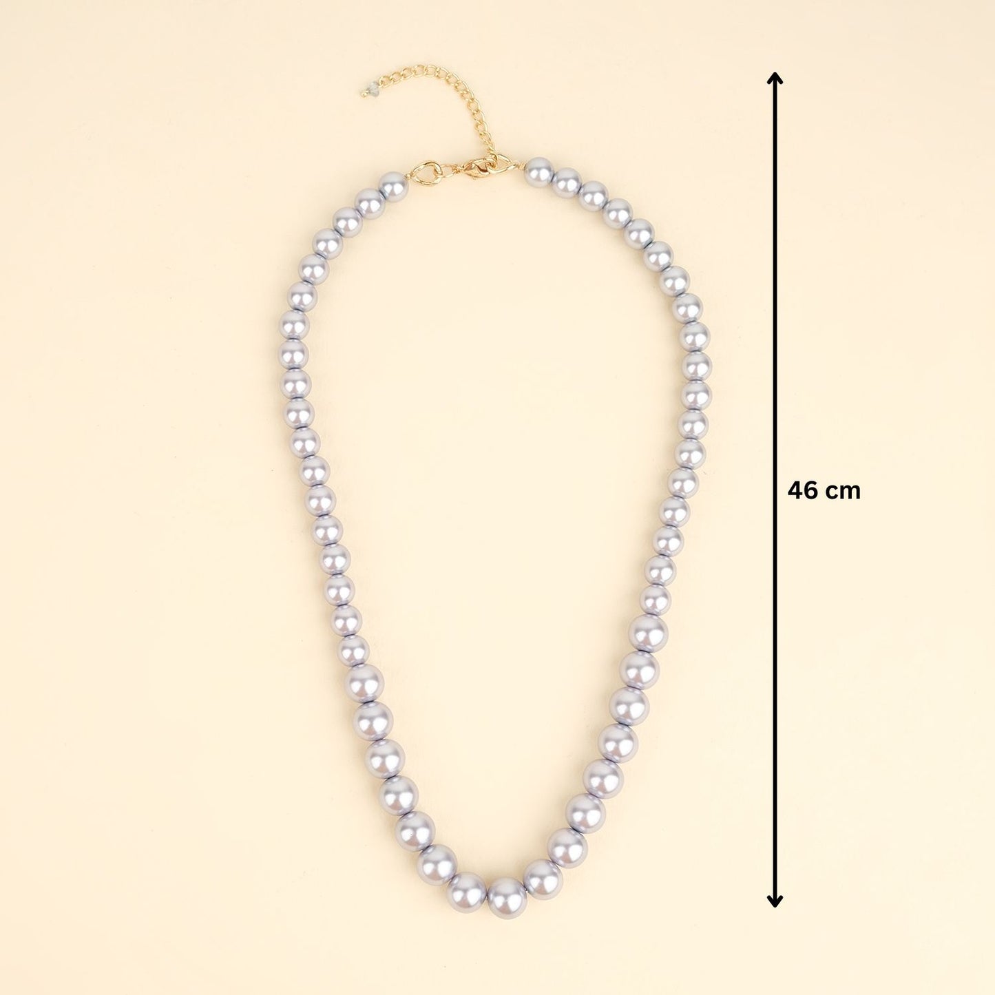 Grey Sea Shell Pearl Necklace