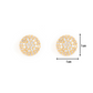 18K Gold and Silver Plated Diamond Love and Light Stud Earrings