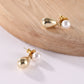 Pearl and Golden Teardrop Earrings