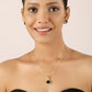 Emerald Cut Statement Pendant with Earrings
