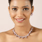 Tribal India Moonstone Oxidized Necklace with Earrings